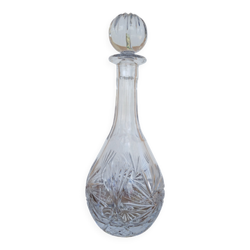 carafe à décanter le vin en cristal de Samabor Tchécoslovaquie,