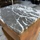 Bedside table with art deco marble