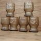 Lot de 6 verres à orangeade Fidenza Italie vintage 70's, motifs fruits