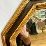 Grand miroir octogonal doré - 446008