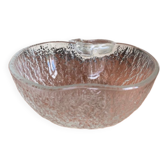Vintage glass dish/bowl in the shape of an apple