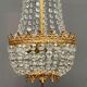 Louis XV style chandelier. Gilded bronze, massive ancient crystal.