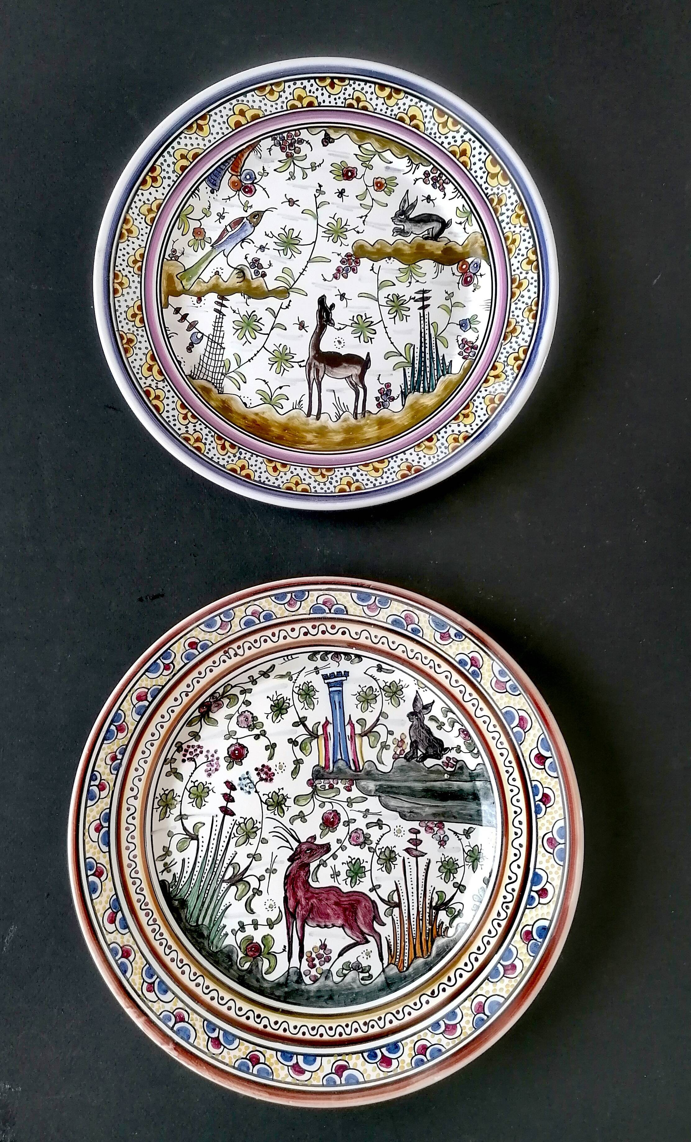 Two Coimbra Conimbriga earthenware plates.