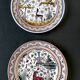 Two Coimbra Conimbriga earthenware plates.