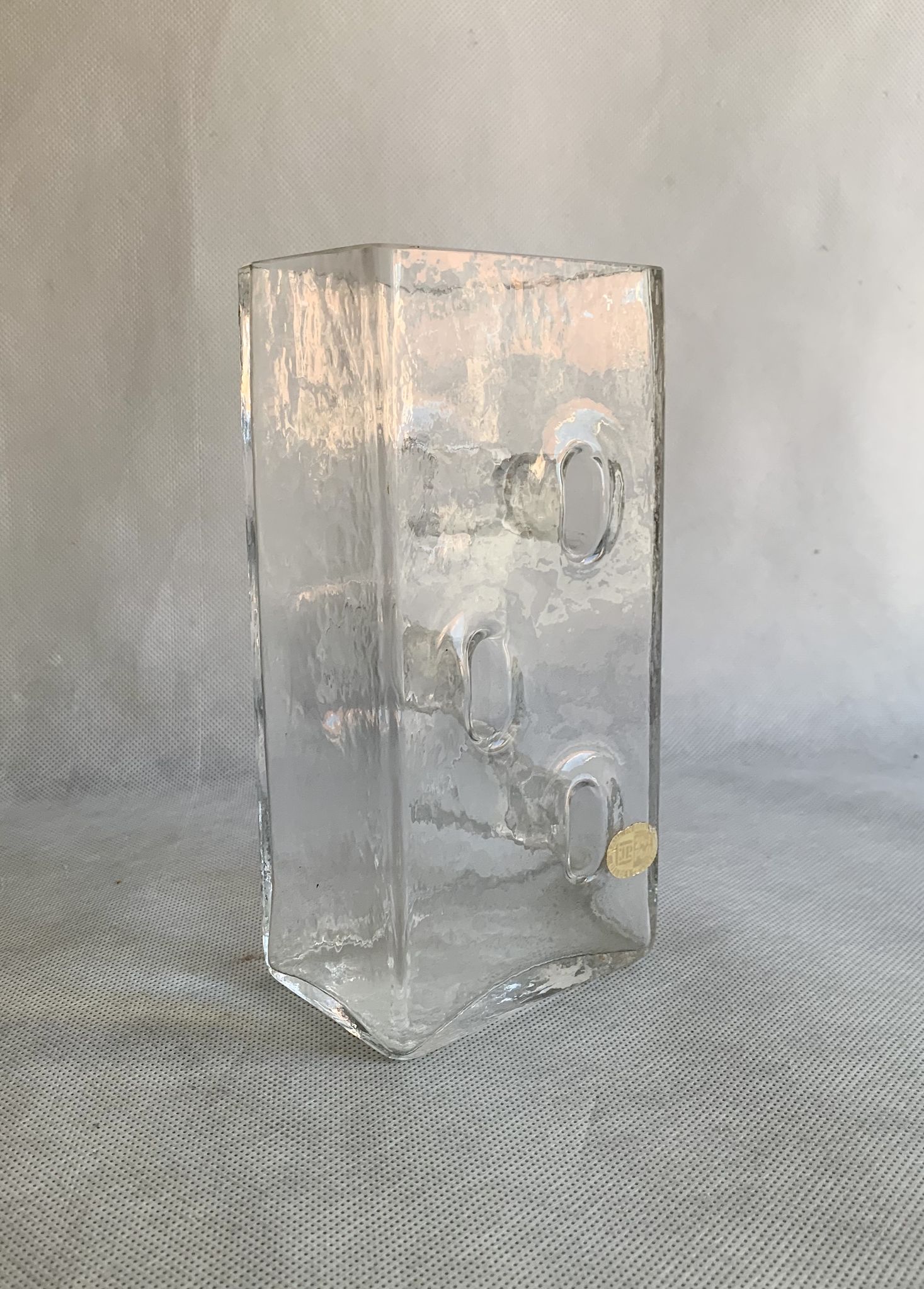 Block vase by Tirol Riedel, Austria, 1960s
