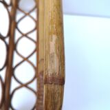 Vintage rattan magazine door