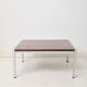 Chrome and rosewood coffee table, 1970s
