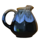 Blue flamed stoneware jug