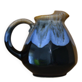 Blue flamed stoneware jug