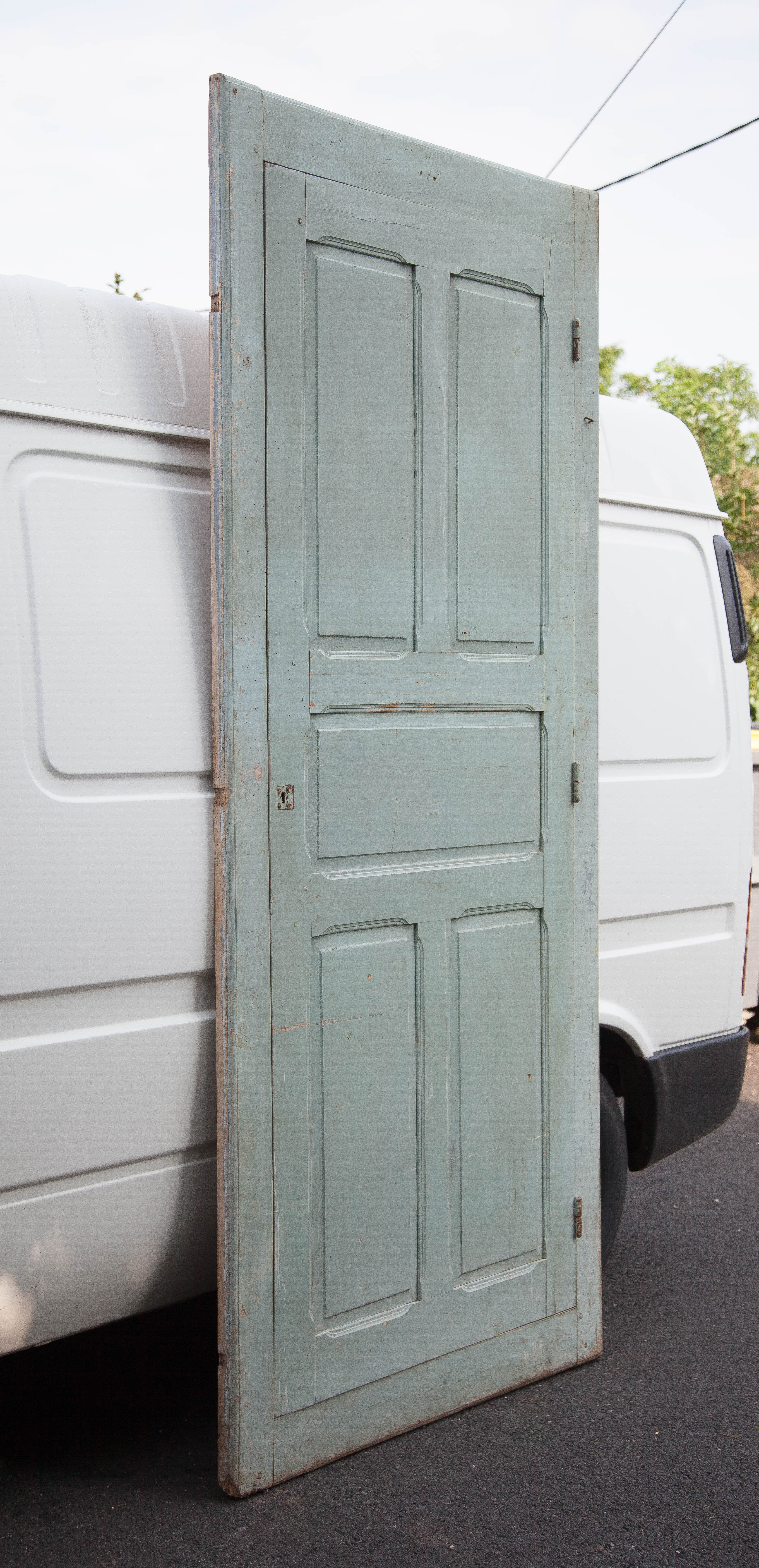 Old wooden door, wooden door, large vintage door