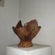 70s olive wood monoxyl cup