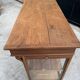 Glass-fronted oak counter from the 19th century.