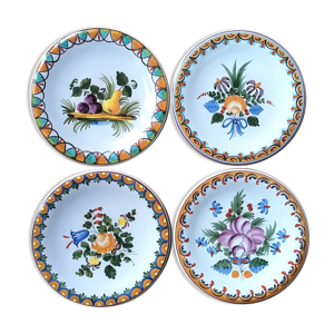 Série de 4 assiettes