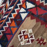 Handmade antique Persian Ardabil kilim rug 137 x 198 cm, 1930s