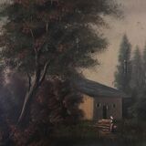 Signed oil painting of the 1950s