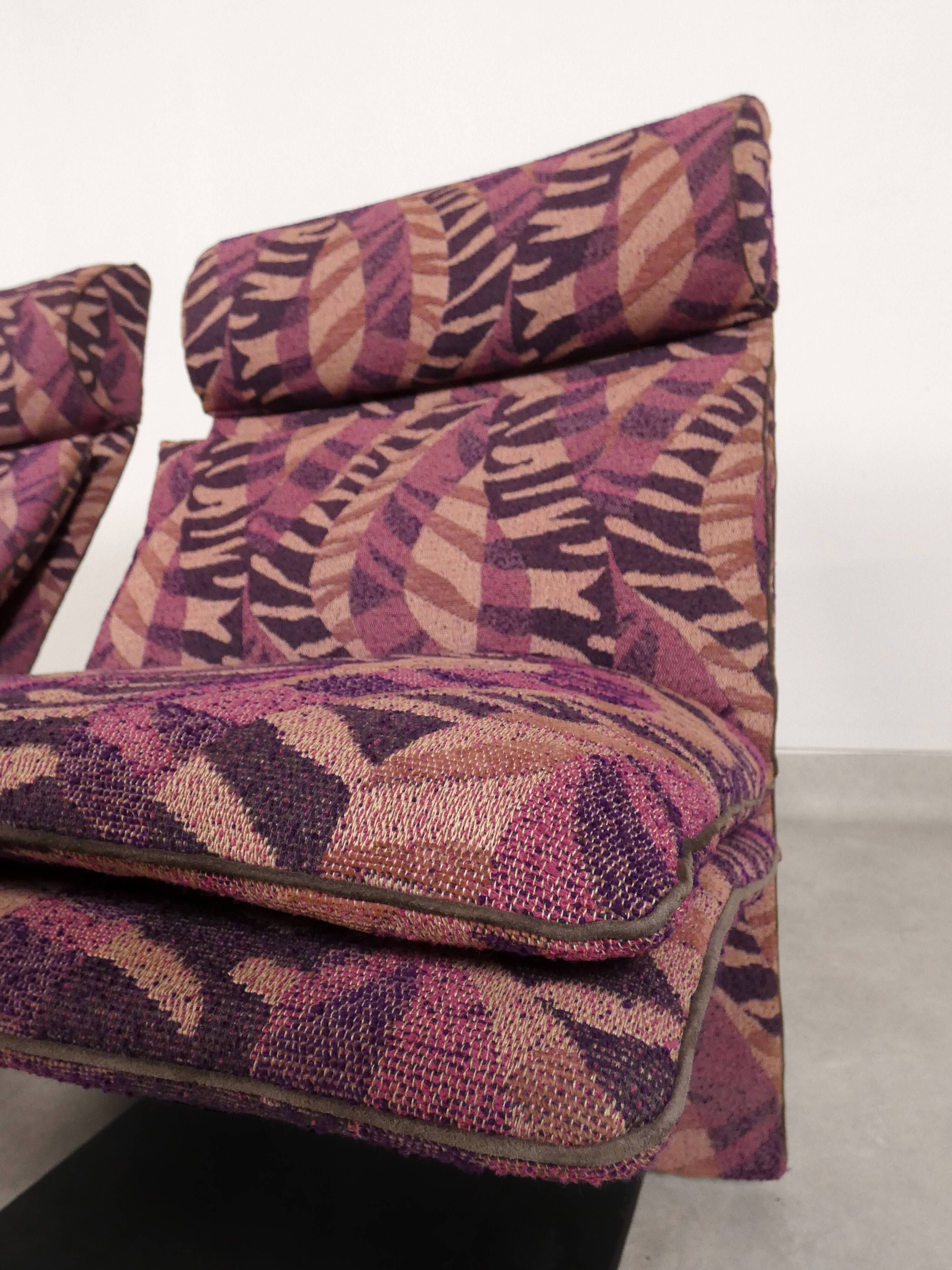 Saporiti chairs in Missoni fabric