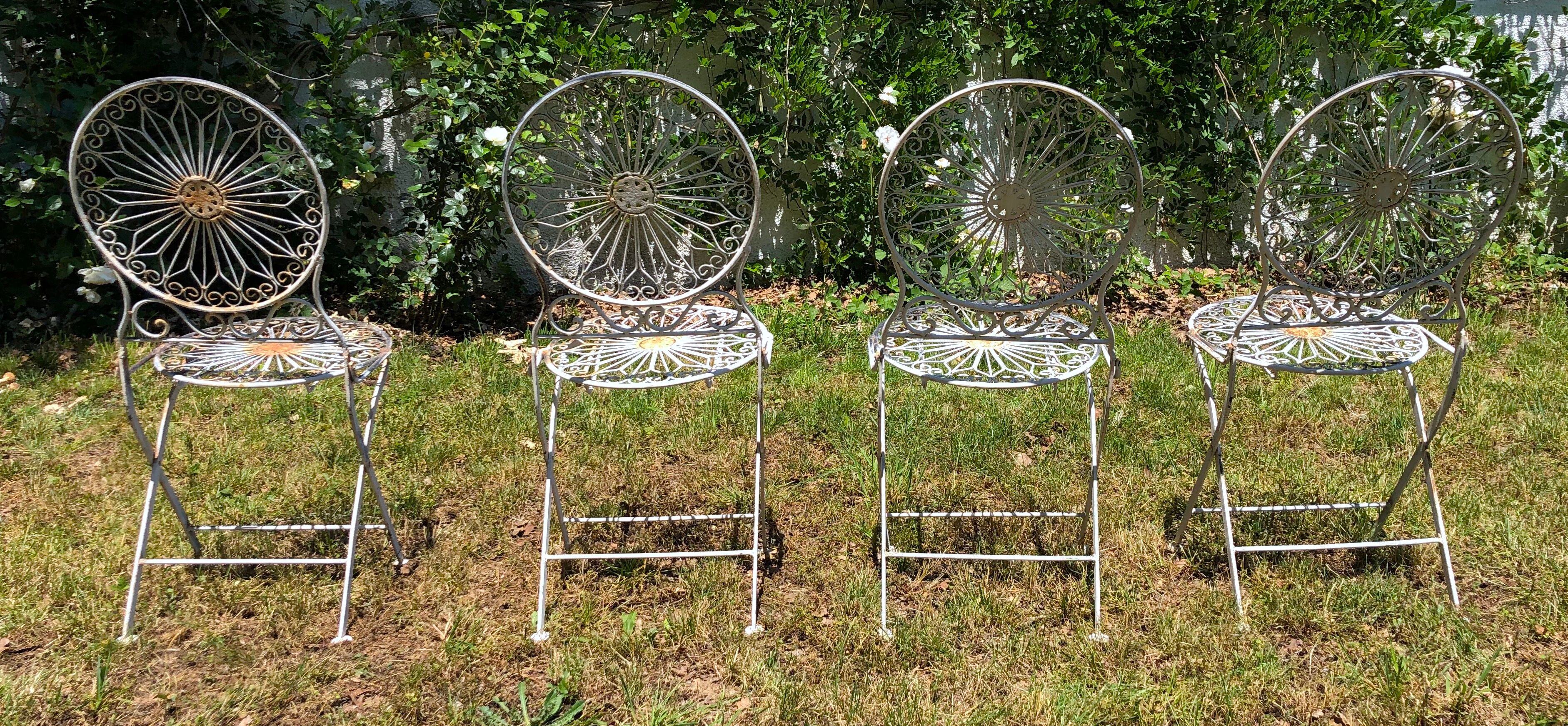 Old cast iron folding garden room