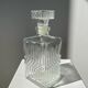 Vintage glass whiskey decanter H:22cm