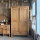 Armoire lingère ancienne en pin massif (rénovée)