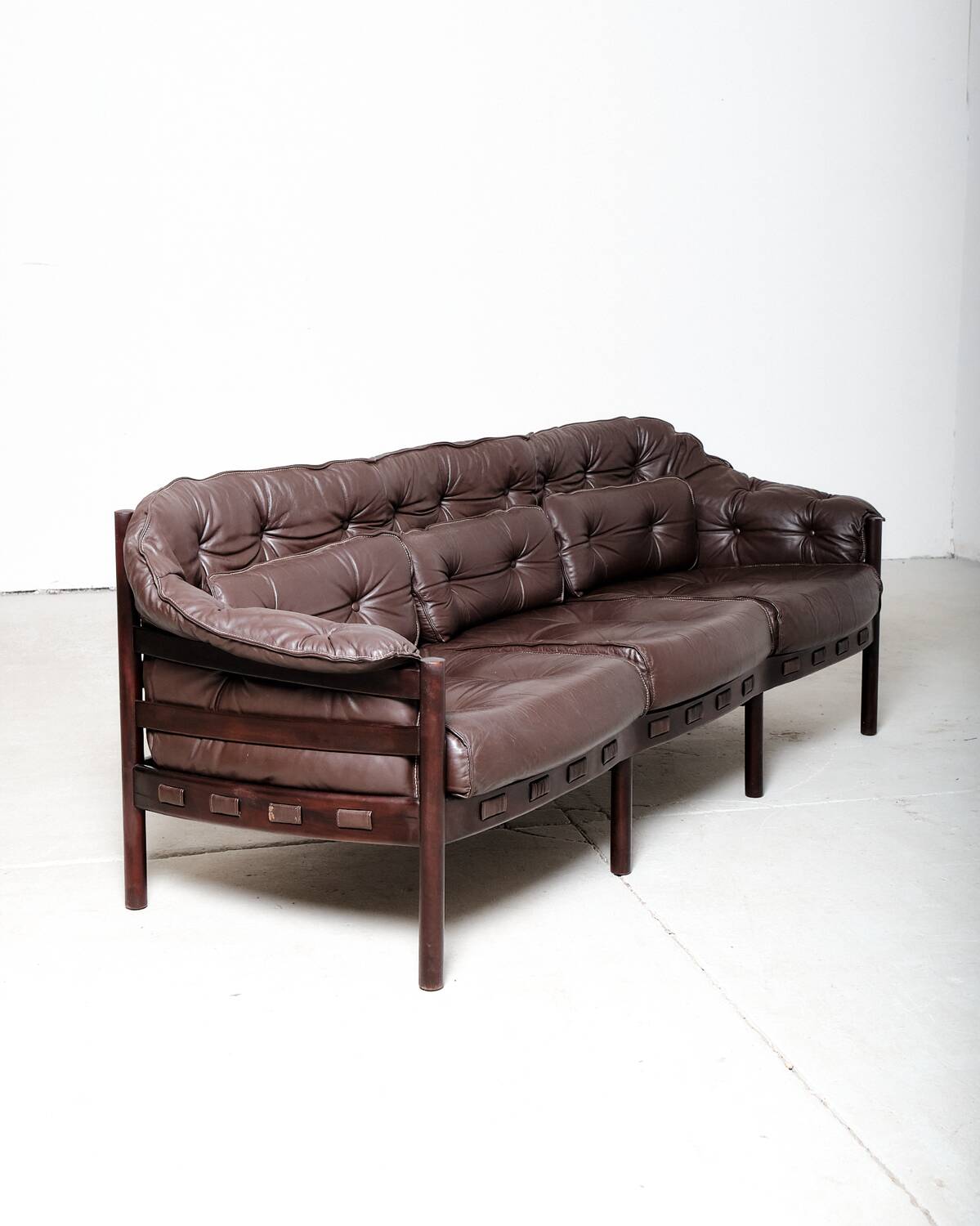 Canapé en cuir par Arne Norell pour Coja, Suède, années 1970