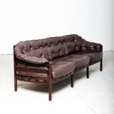 Canapé en cuir par Arne Norell pour Coja, Suède, années 1970