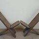 Central Africa circa 1950: pair of exotic wood chairs decorated with crocodile sculptures