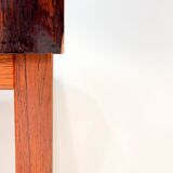 Low sideboard with 3 drawers, in rosewood