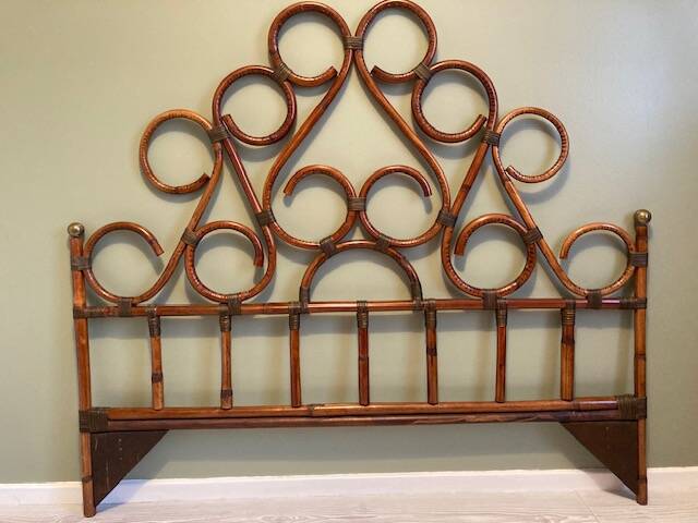 Rattan headboard