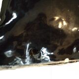 Black panther in ceramic imposing & transformable into lamp Italy circa 1970 Hollywood Regency