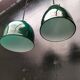 Green opaline pendant lights