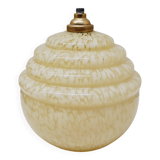 Pale yellow clichy glass globe