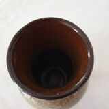 Ceramic vase with floral motif by Jean Paulet - vintage