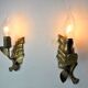 Pair of “leaf” wall lights, Italy, 1970