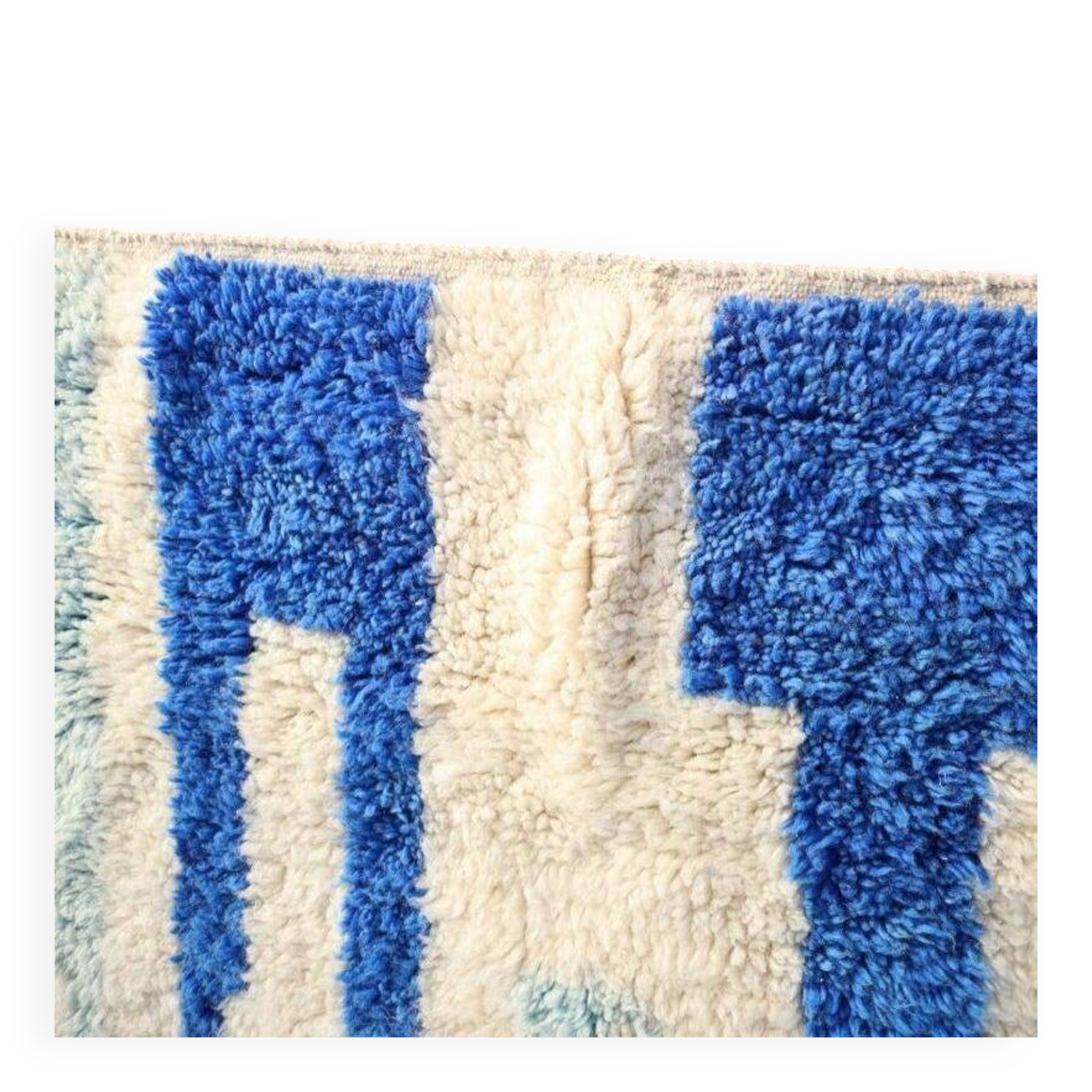 Handmade blue Beni Ourain rug 150/250cm