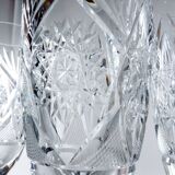 6 Bohemian crystal flutes