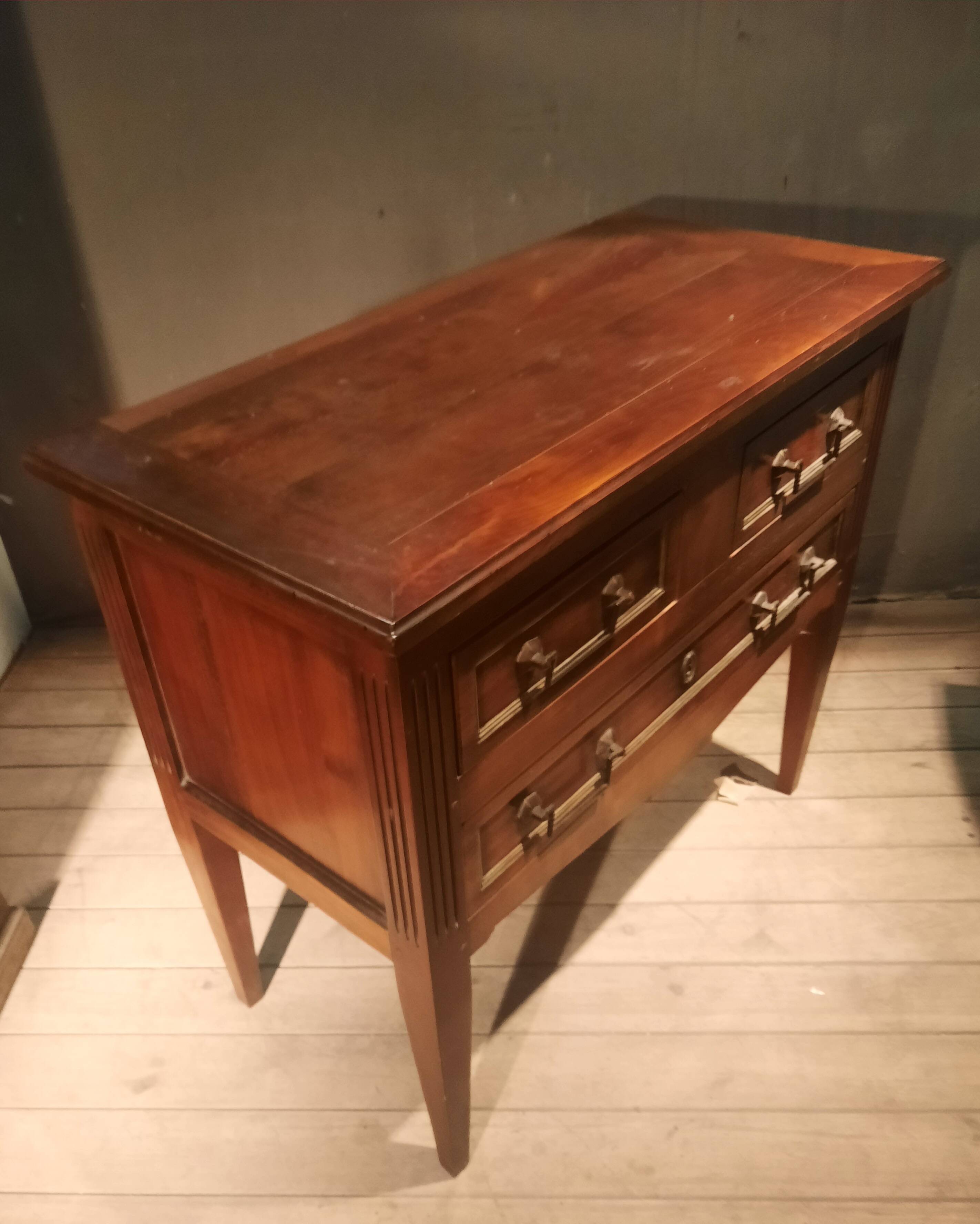 Directoire style wooden chest of drawers