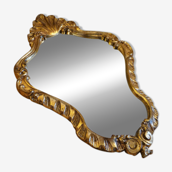 Petit miroir doré moulure