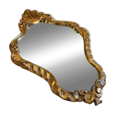 Petit miroir doré moulure