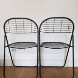 Set of 2 Alland folding chairs by Niels Gamelsgaard