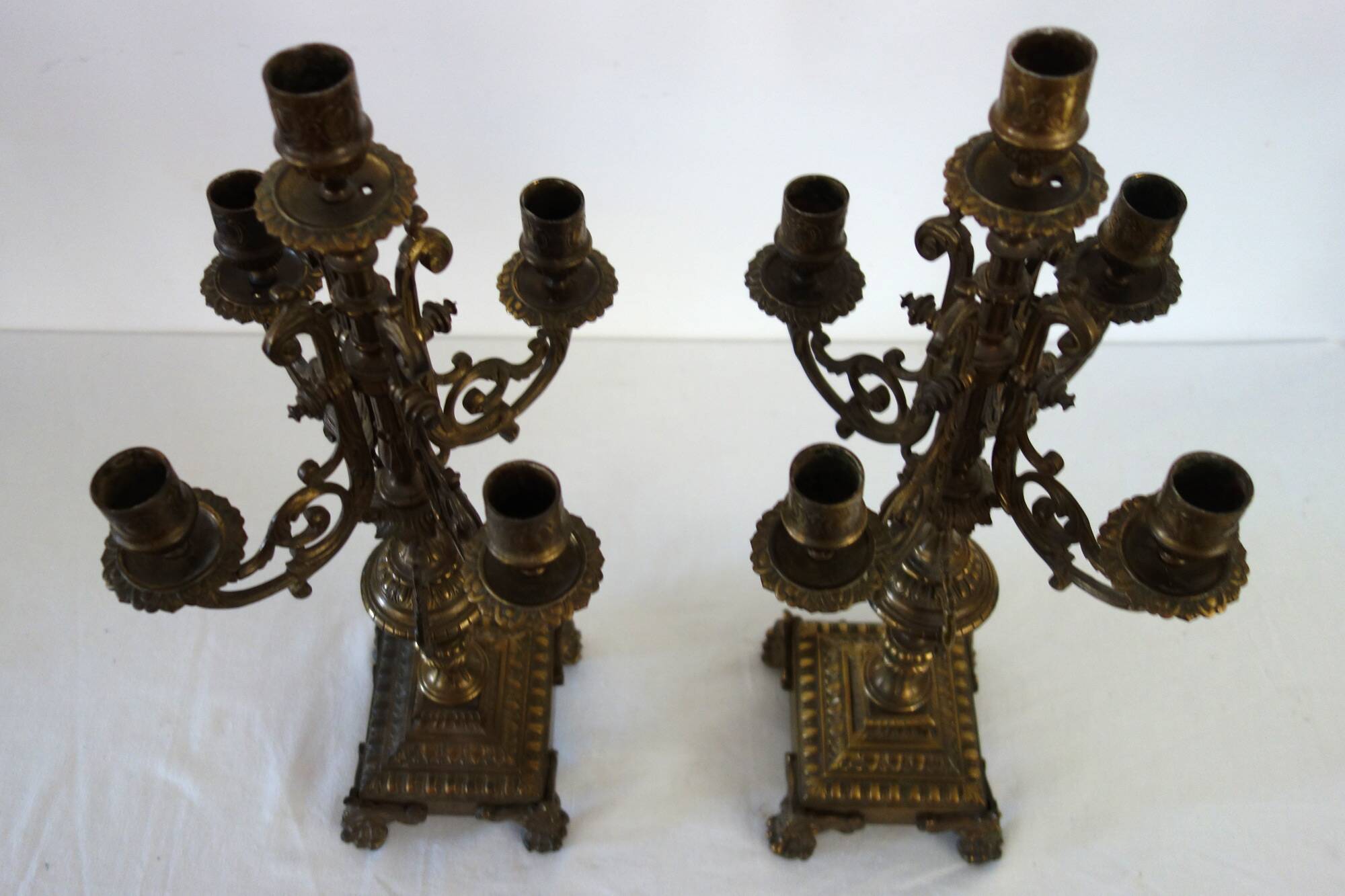 Pair of candelabra, mid-19th century