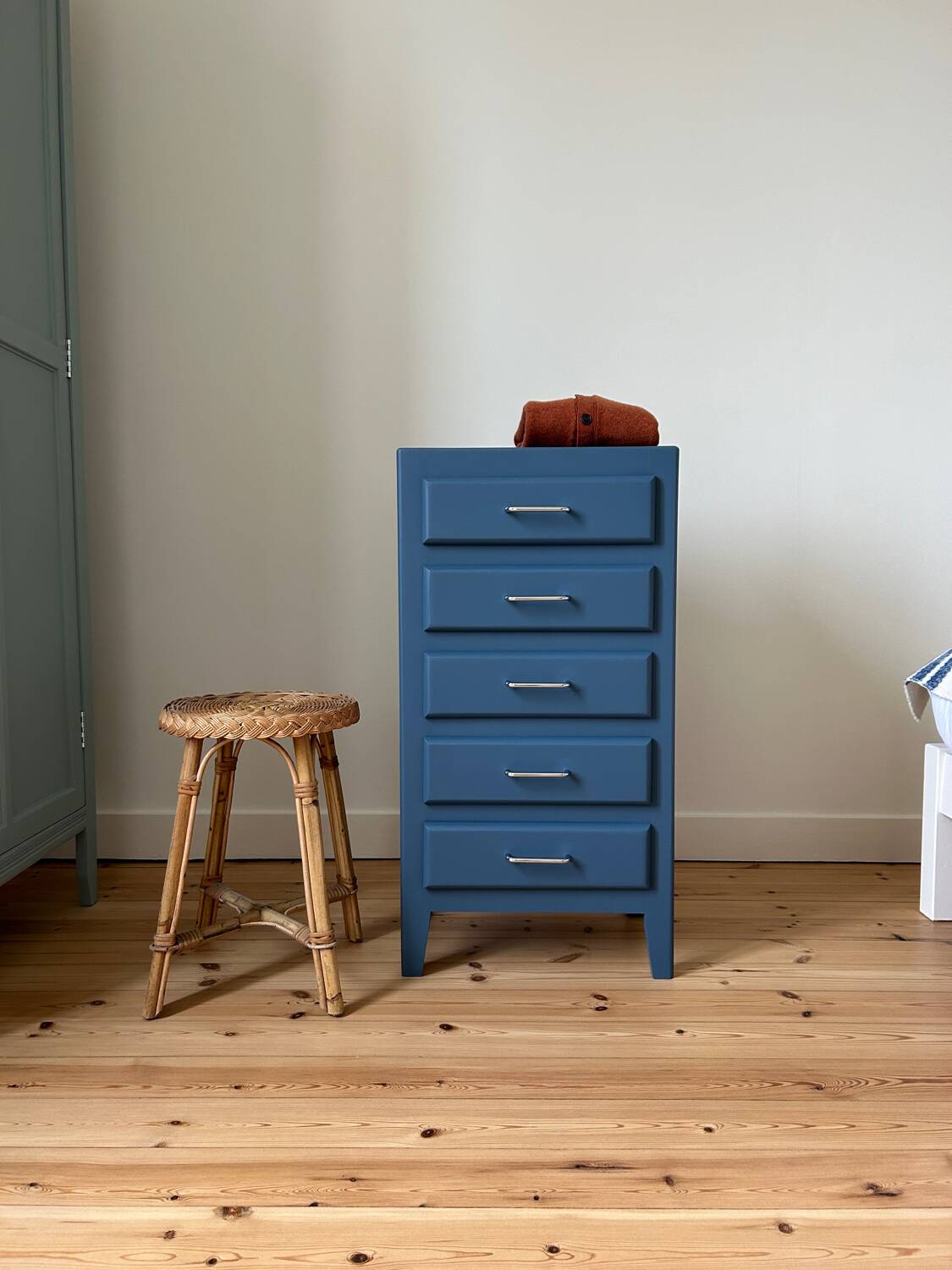 Colorful vintage chiffonier