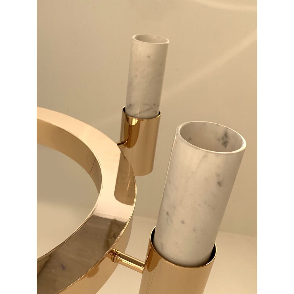 Carrara marble chandelier