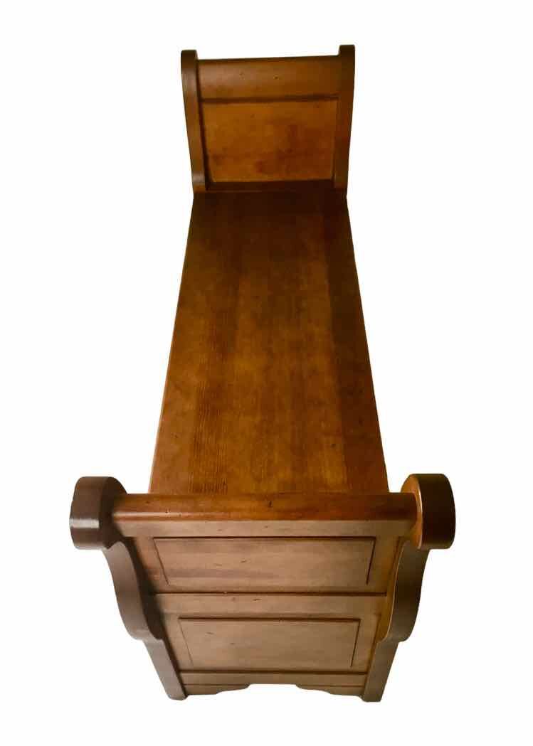 Trunk bench 2 places, cherry wood