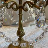 Pair of crystal candlesticks