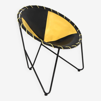 Scandinavian children's chair in leatherette, Sweden, 1960