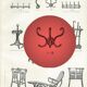 Coat hanger/wall with 3 patères Kohn 1900