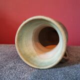 Vase grès vert