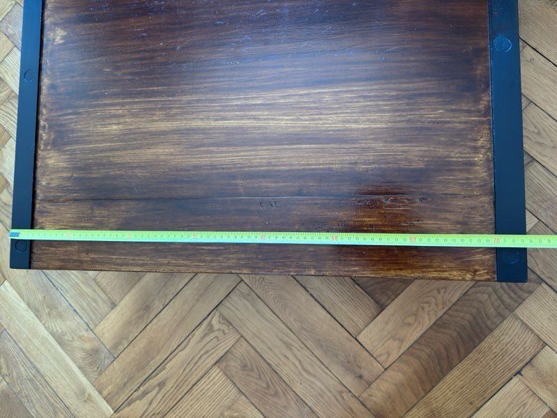 Industrial coffee table type SNCF pallet