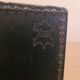 ILG leather letter holder - vintage