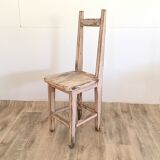 Old patina chair pink